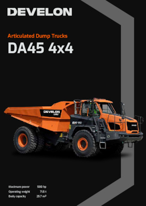 आर्टिकुलेटेड डंप ट्रक Develon DA45-7 4x4 