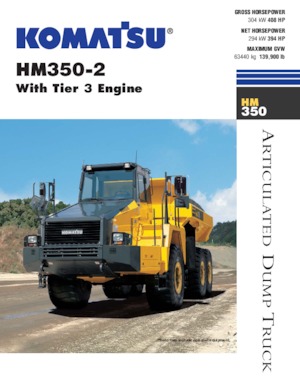 आर्टिकुलेटेड डंप ट्रक Komatsu HM350-2