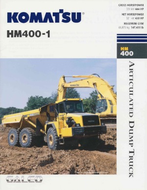 आर्टिकुलेटेड डंप ट्रक Komatsu HM400-1