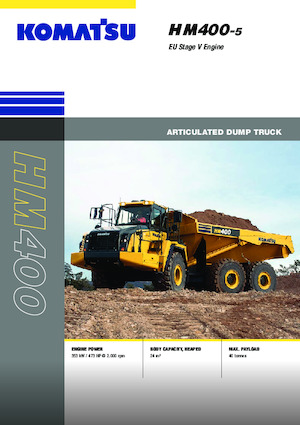आर्टिकुलेटेड डंप ट्रक Komatsu HM400-5E0
