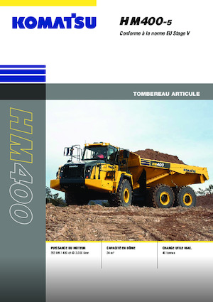 आर्टिकुलेटेड डंप ट्रक Komatsu HM400-5E0