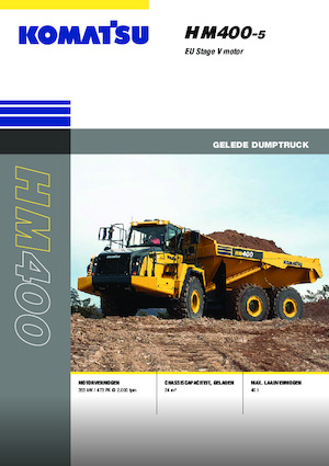 आर्टिकुलेटेड डंप ट्रक Komatsu HM400-5E0