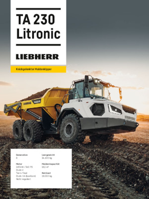 आर्टिकुलेटेड डंप ट्रक Liebherr TA 230 Litronic