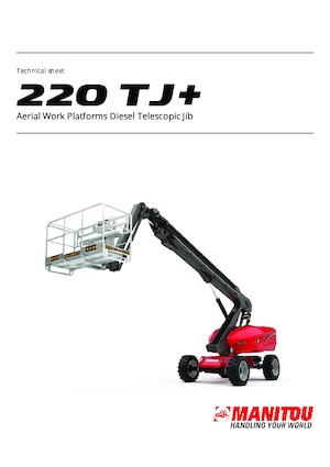 व्हील्ड आर्टिकुलेटिंग बूम लिफ्ट Manitou 220 TJ+