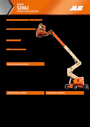व्हील्ड आर्टिकुलेटिंग बूम लिफ्ट JLG 520AJ