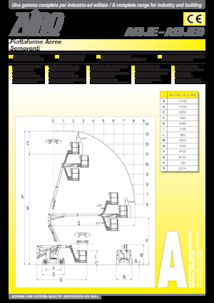 व्हील्ड आर्टिकुलेटिंग बूम लिफ्ट AIRO A13 JE