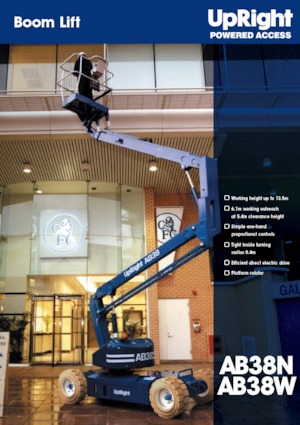 व्हील्ड आर्टिकुलेटिंग बूम लिफ्ट UpRight AB 38 N