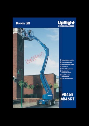 व्हील्ड आर्टिकुलेटिंग बूम लिफ्ट UpRight AB 46 RT