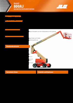 व्हील्ड आर्टिकुलेटिंग बूम लिफ्ट JLG H800AJ