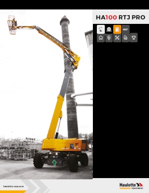 व्हील्ड आर्टिकुलेटिंग बूम लिफ्ट Haulotte HA100 RTJ PRO T3