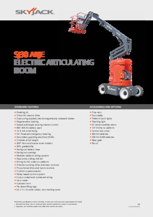 व्हील्ड आर्टिकुलेटिंग बूम लिफ्ट Skyjack SJ 30 ARJE