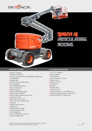 व्हील्ड आर्टिकुलेटिंग बूम लिफ्ट Skyjack SJ 51 AJ