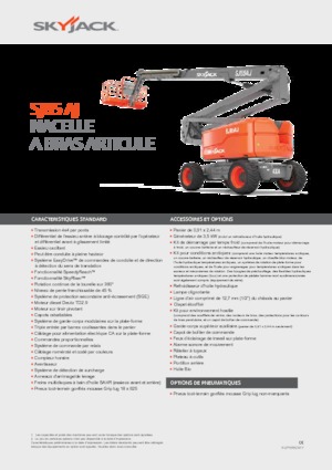 व्हील्ड आर्टिकुलेटिंग बूम लिफ्ट Skyjack SJ 85 AJ