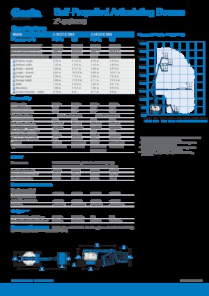 व्हील्ड आर्टिकुलेटिंग बूम लिफ्ट Genie Z-34/22 IC