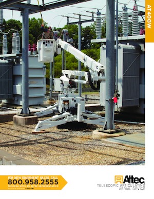 ट्रेलर माउंटेड आर्टिकुलेटिंग बूम लिफ्ट Altec AT40GW