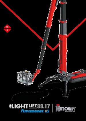 क्रॉलर आर्टिकुलेटिंग बूम लिफ्ट Hinowa Lightlift 33.17 Performance IIIS