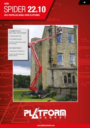 क्रॉलर आर्टिकुलेटिंग बूम लिफ्ट Platform Basket SPIDER 22.10 EVO