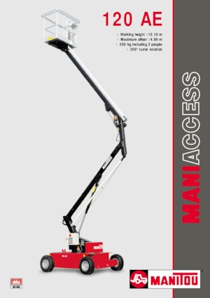 व्हील्ड आर्टिकुलेटिंग बूम लिफ्ट Manitou 120 AE