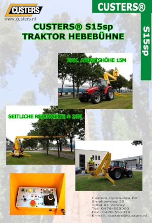 व्हील्ड आर्टिकुलेटिंग बूम लिफ्ट Custers Traktor S12SP