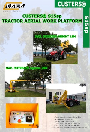 व्हील्ड आर्टिकुलेटिंग बूम लिफ्ट Custers Traktor S12SP