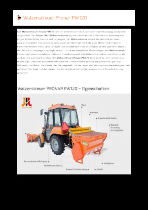 अटैचेबल स्प्रेडर Pronar PW 120