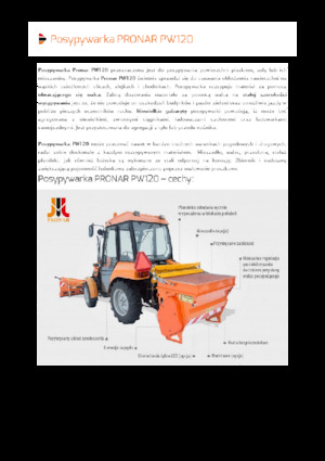 अटैचेबल स्प्रेडर Pronar PW 120