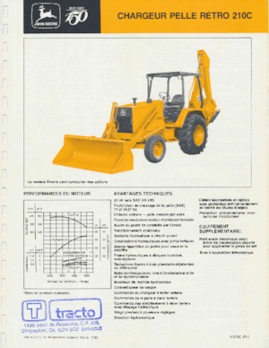 बैकहो लोडर John Deere Construction 210 C