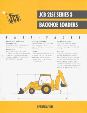बैकहो लोडर JCB 215 E
