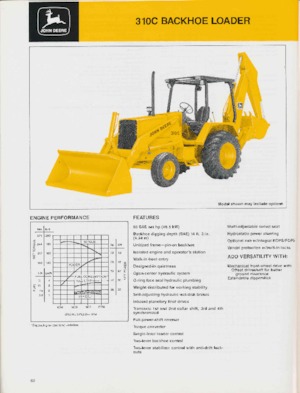 बैकहो लोडर John Deere Construction 310 C