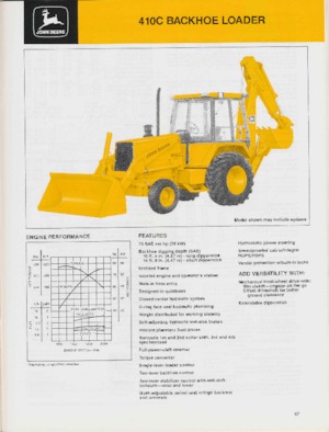 बैकहो लोडर John Deere Construction 410 C