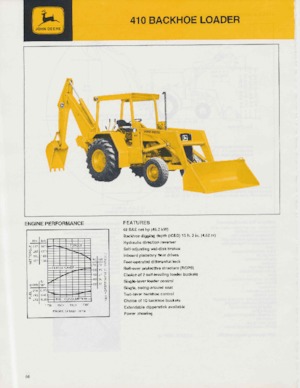 बैकहो लोडर John Deere Construction 410