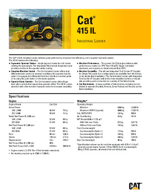 बैकहो लोडर Caterpillar 415 IL