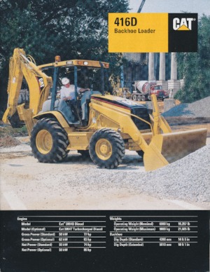 बैकहो लोडर Caterpillar 416 D