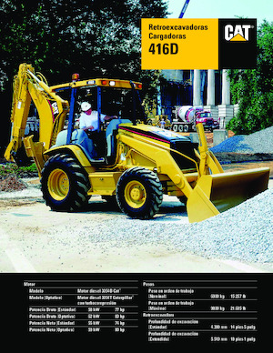 बैकहो लोडर Caterpillar 416 D
