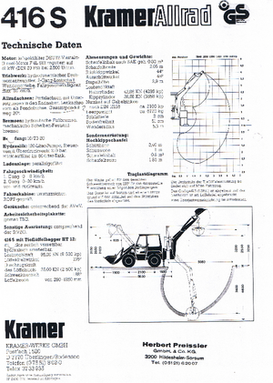 बैकहो लोडर Kramer 416 S/TB 65