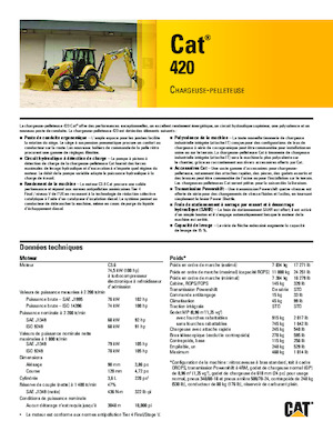बैकहो लोडर Caterpillar 420
