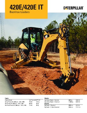 बैकहो लोडर Caterpillar 420 E