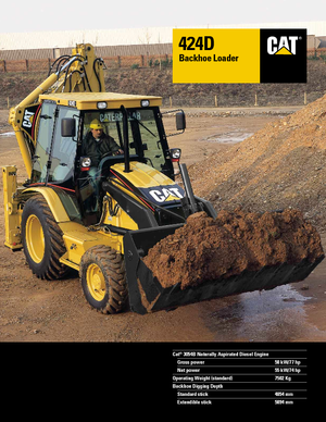 बैकहो लोडर Caterpillar 424 D