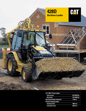 बैकहो लोडर Caterpillar 428 D 4x4