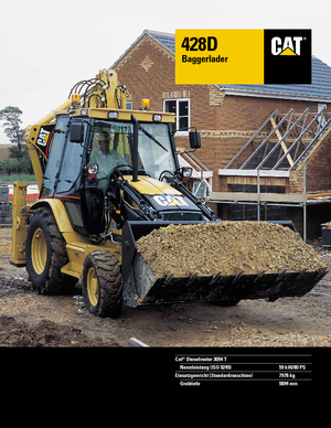 बैकहो लोडर Caterpillar 428 D 4x4