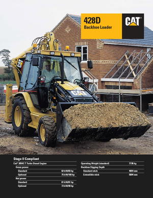 बैकहो लोडर Caterpillar 428D II