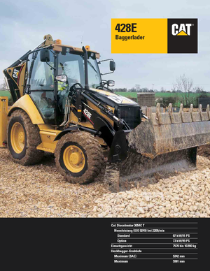बैकहो लोडर Caterpillar 428E 4x4