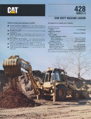 बैकहो लोडर Caterpillar 428 II