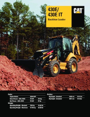 बैकहो लोडर Caterpillar 430 E
