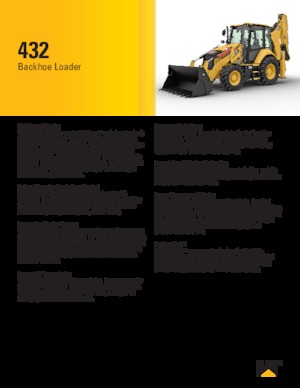 बैकहो लोडर Caterpillar 432