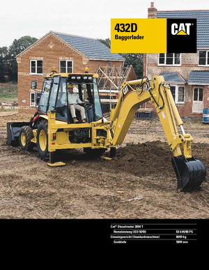 बैकहो लोडर Caterpillar 432 D 4x4