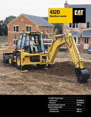 बैकहो लोडर Caterpillar 432 D 4x4