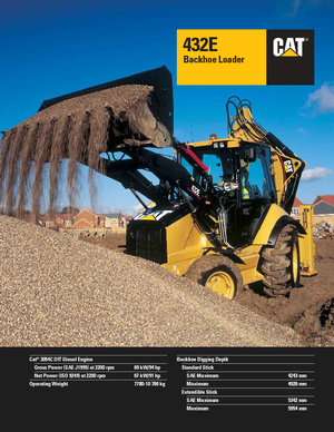 बैकहो लोडर Caterpillar 432E 4x4