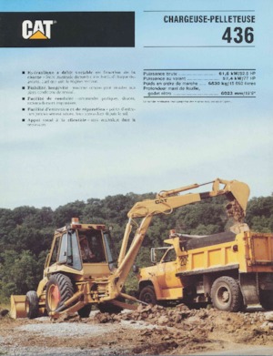बैकहो लोडर Caterpillar 436