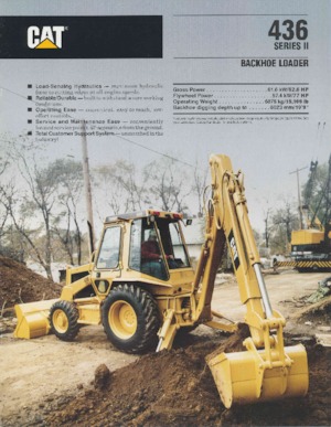 बैकहो लोडर Caterpillar 436 II